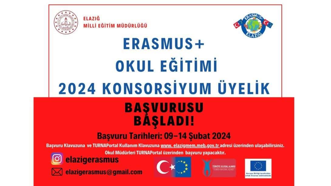 Erasmus+ Okul Eğitimi 2024 Konsorsiyum Üyelik Başvurusu Başladı